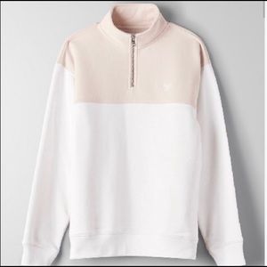 TNA half zip monteview sweater from Aritzia